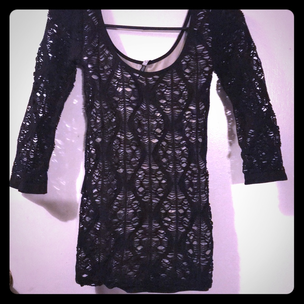 Off shoulder black blouse